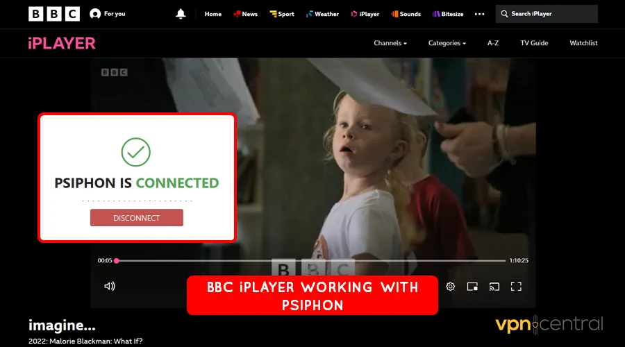 bbc iplayer working with psiphon