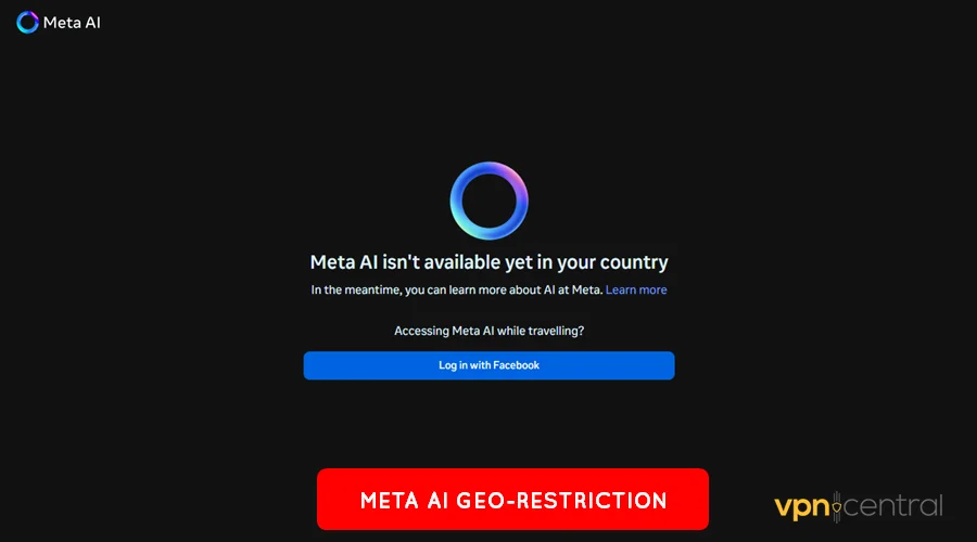 meta ai geo-restriction