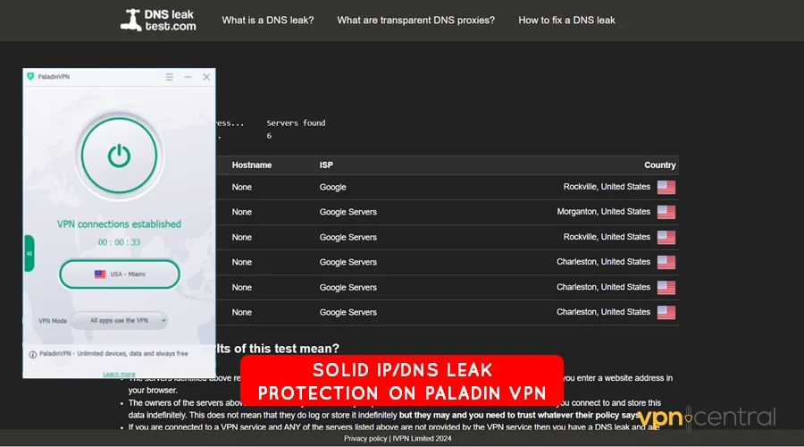 solid ip dns leak protection on paladin vpn