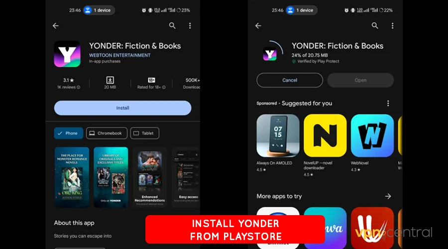 install yonder