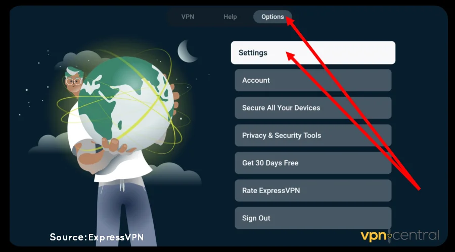 access expressvpn settings on amazon firestick