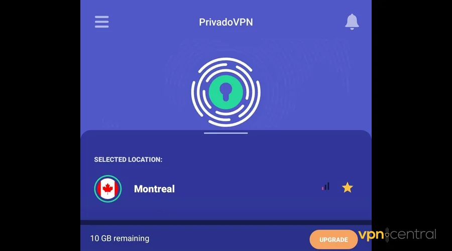 connect privadovpn to a google voice supported country