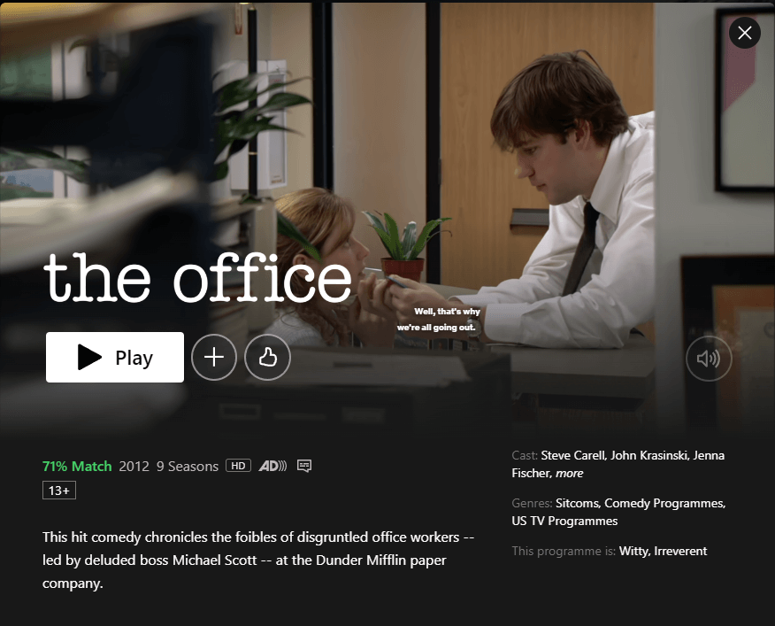 The Office on Netflix