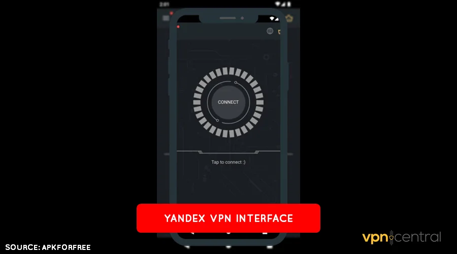 yandex vpn user interface