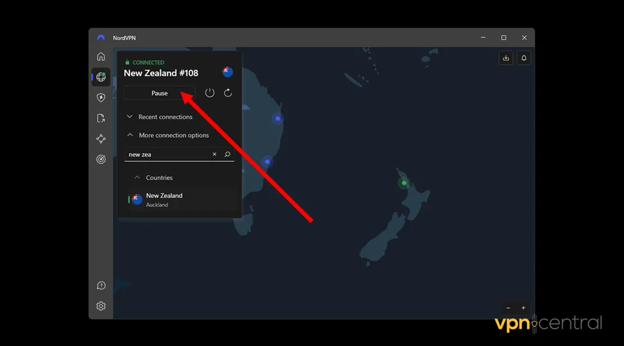 connect nordvpn to new zealand