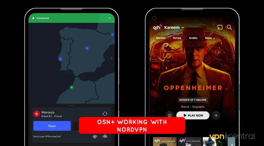 osn plus working with nordvpn