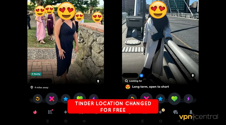 tinder location changed for free