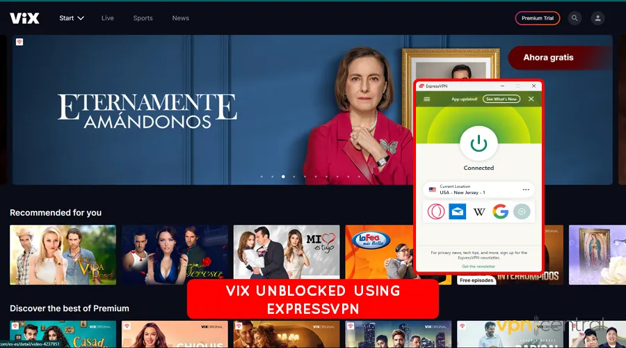 vix unblocked using expressvpn