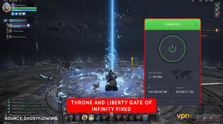 throne and liberty gate of infinity fixed