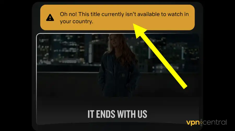 geo-restriction error notification on netflix