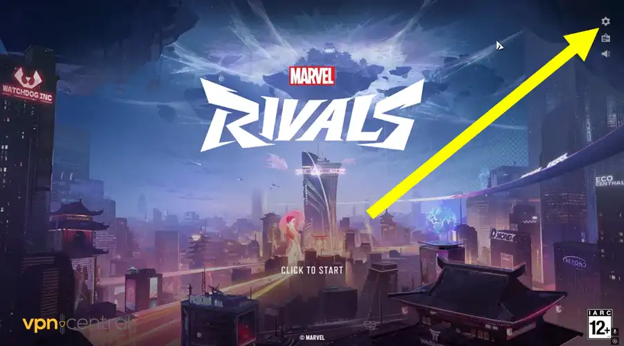 open settings on marvel rivals