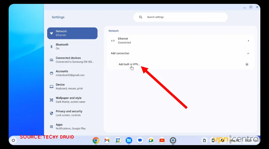 configure vpn on your school chromebook