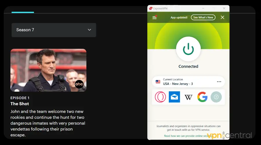 the rookie season 7 unblocked using expressvpn