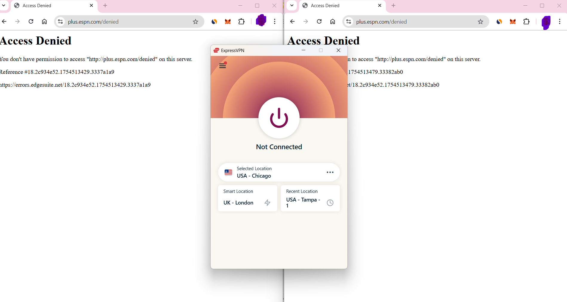 plus.espn.com access denied on this server error