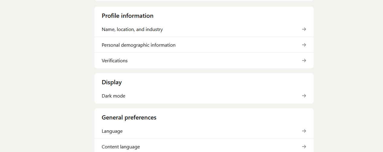 linkeding name location and industry