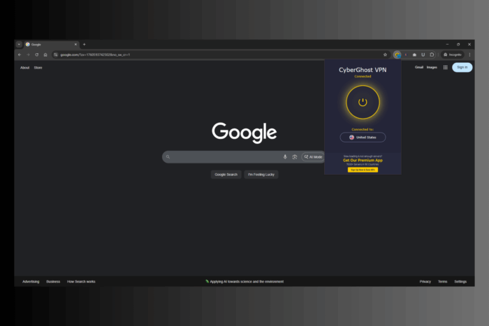 google search not working with vpn