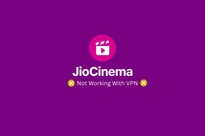 jio cinema not working with vpn