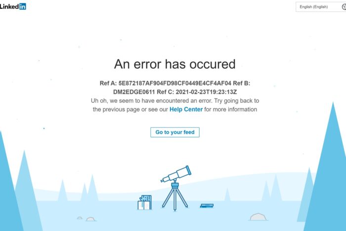 linkedin not working with vpn