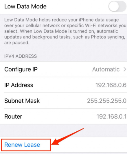 renew release iphone to troubleshoot safari not working with vpn