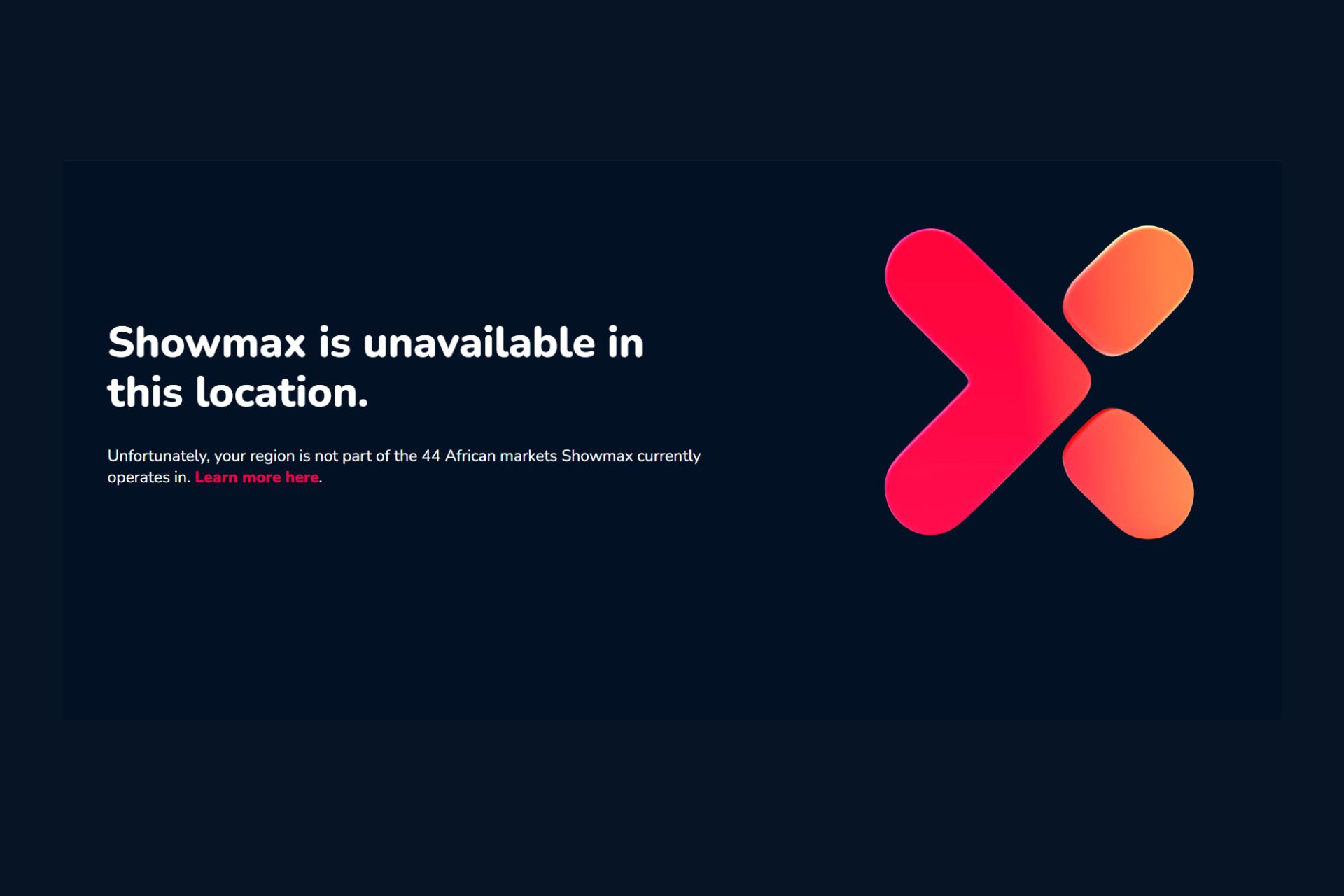 showmax not working with vpn