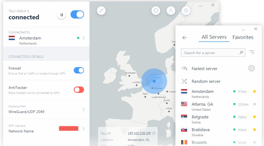 IVPN no-logs VPN